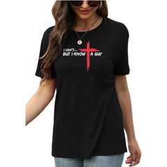Faith Journey Christian T-Shirt for Women | Jesus Cross Inspirational Graphic Tee, Religious Summer Gift