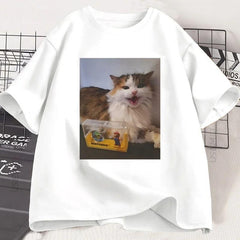 Forsaken Skin 007n7 Love Cat T Shirt Men Women Game Cosplay Tshirt Funny Graphic Tees Cotton Short Sleeve Round Neck T-shirt