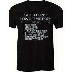 Letter Print T-Shirt, Tees for Men, Casual Short Sleeve T-Shirt for Summer