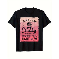 Relaxing and breathable sorry if im a bit impatient im going through a rough time at 40 mens 100 cotton weight round black neck soft and comfortable moisture wicking transparent suitable for men and womens birthdays black