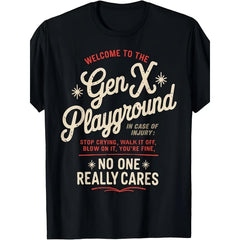 Men's X-Generation Humor T-Shirt and Hoodie- Retro X-Generation Fun Print T-Shirt with "Welcome Back to the 90s/80s Nostalgic Era"- Designed for X-Generation, Casual Style Suitable for Daily Wear and Theme Occasions