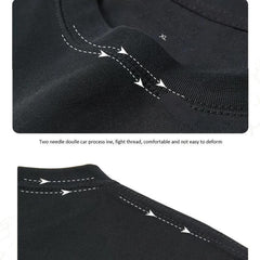 Cotton Tee Cool Double Sided Digital Printed 220g Shirt Casual Daily Wear Short Sleeve Crew Neck Tee