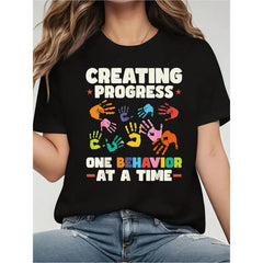 Registered Behavior Technician (RBT) T-Shirt for Women | ABA Therapy Apparel, 100% Cotton Graphic Tee
