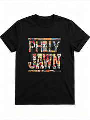 Philly Jawn Graphic Crew Neck Tee Philadelphia Summer Casual Short Sleeve Top