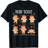 Pain Scale Cupid Pain Assessment Trauma Nurse Valentine Day T-Shirt