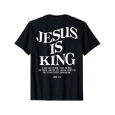 Jesus John 146 Christian T-Shirt Mens Short Sleeve Jesus Is King Faith Inspired Tee