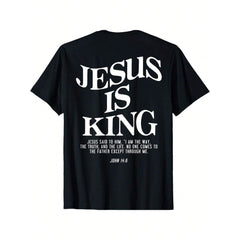 Jesus John 146 Christian T-Shirt Mens Short Sleeve Jesus Is King Faith Inspired Tee