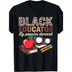 Black History Month Black Educator African American Teacher T-Shirt