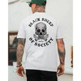 Black Sheep Of Society T-Shirt, Skull Biker Shirt, Outlaw Rebel Graphic Tee, Anti Social Dark Streetwear Shirt, Punk Tattoo Style Tee