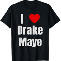 I Love Drake Maye QB Football Fan T-Shirt