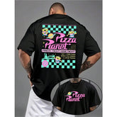Disney Officially Authorized! Pizza Planet Neon T-Shirt, Suitable for Fans and Pizza Culture Lovers.