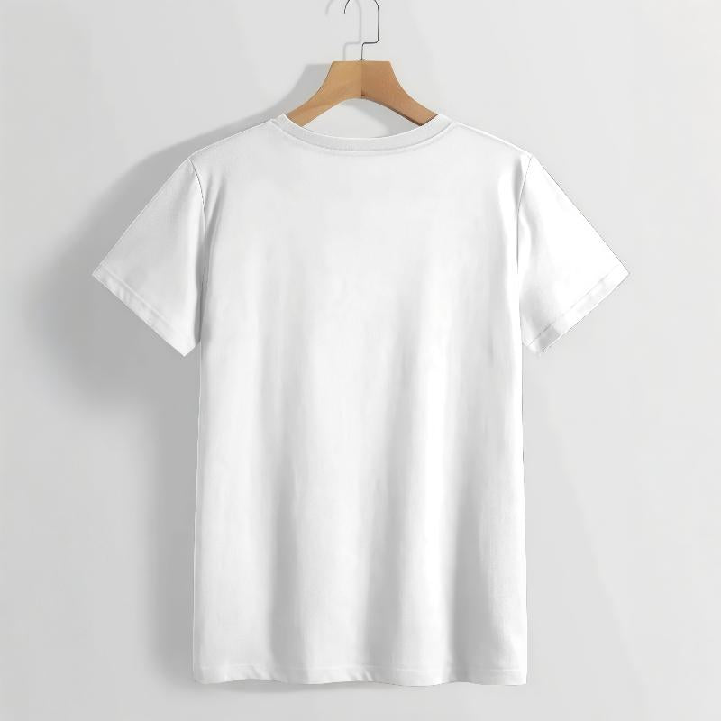 100% Cotton Unisex Round Neck Short - Sleeve T - Shirt: "Con Dios Todo Es Posible" Inspirational Spanish - Language Graphic Basic Tee For Summer Men's Tops