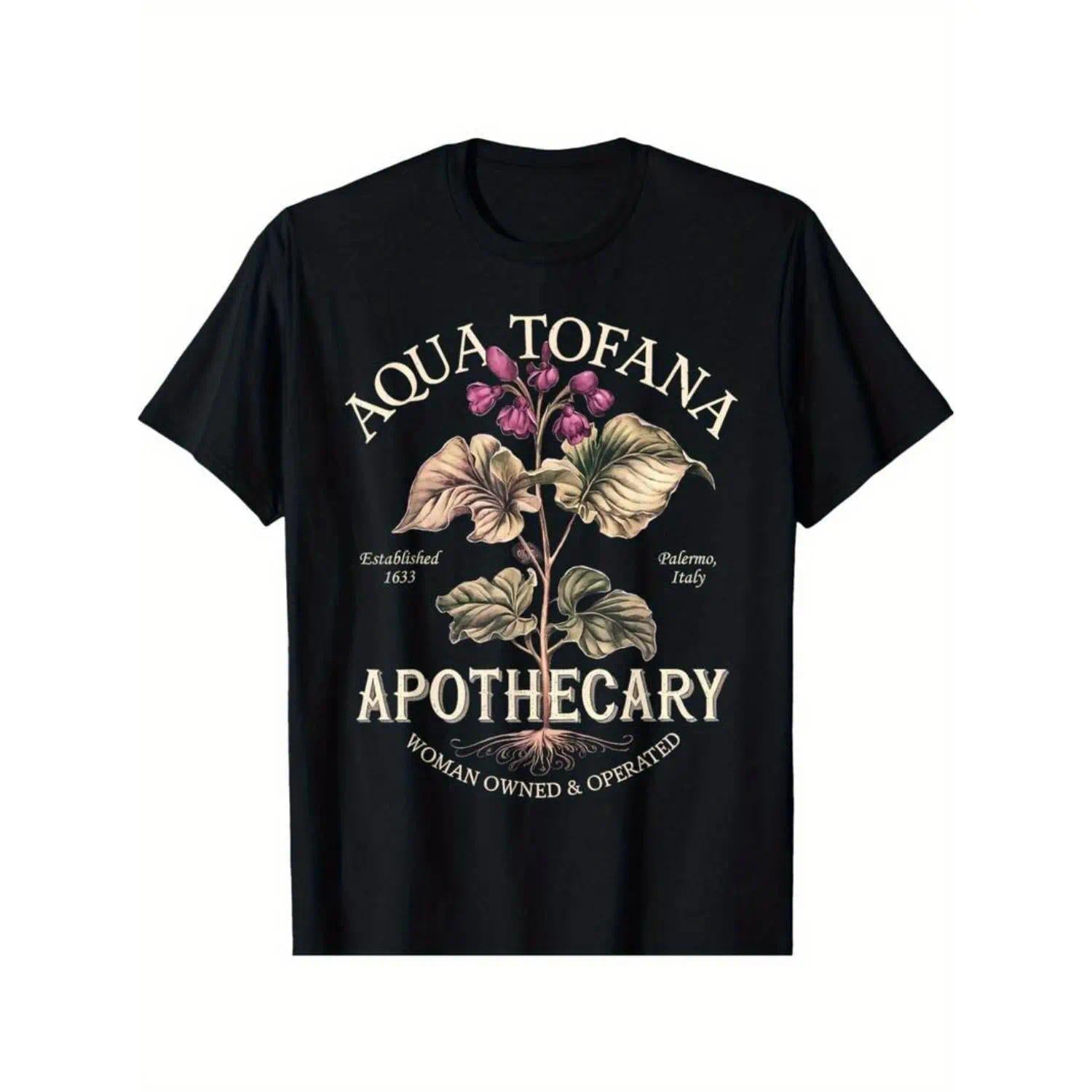 Summer t Shirts [Gentle] Aqua Tofana Vintage Design Men's 100% Cotton T-Shirt