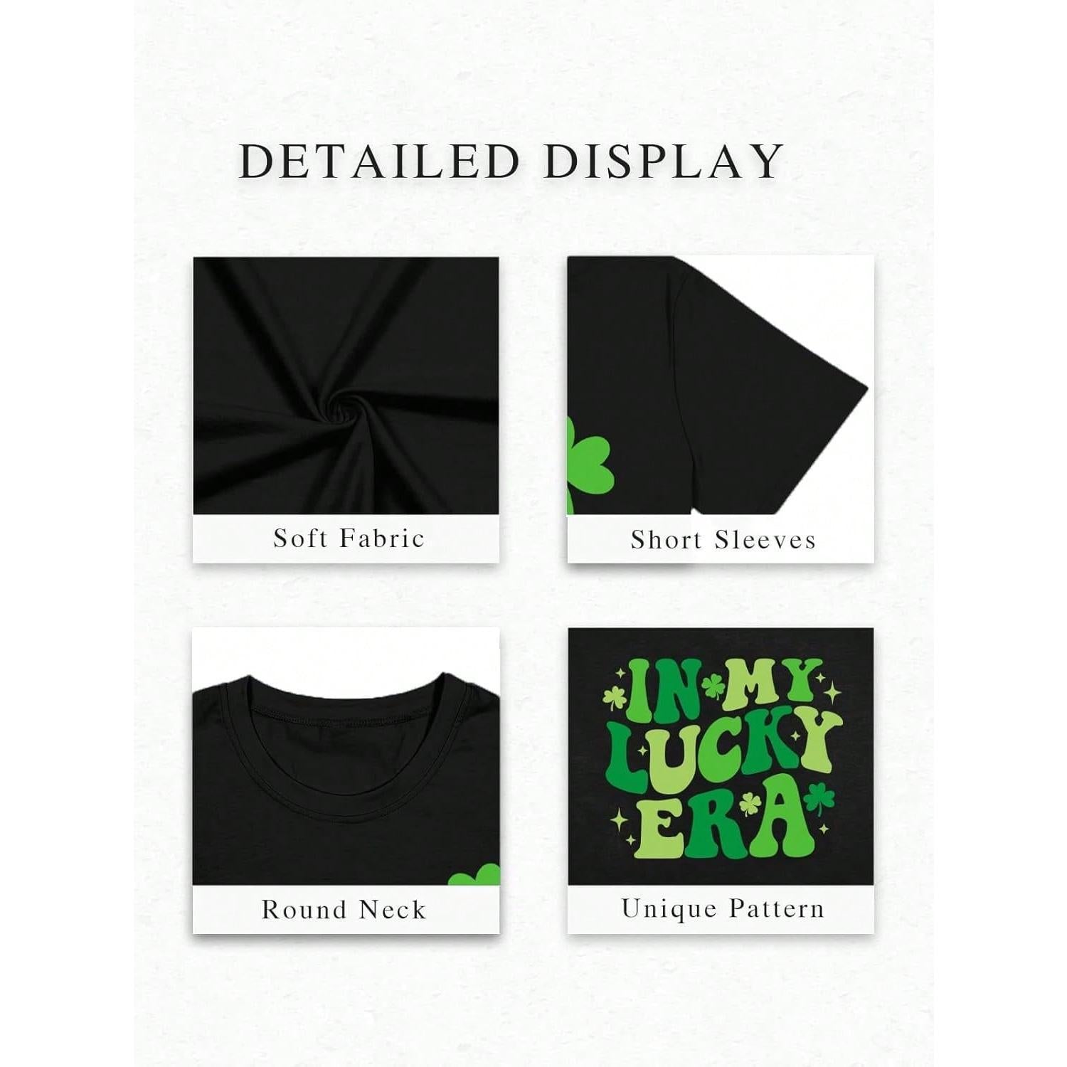 St Patrick‘s Day Lucky Irish T-Shirt | Women’s Shamrock Graphic Tee | Cute Holiday Top | Soft Cotton Casual