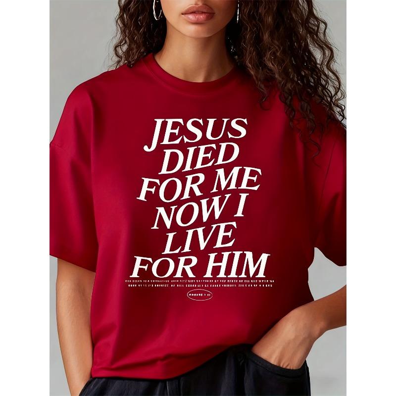 Fashionable Letter Anime Printed Women's Round Neck Pure T-shirt with Simple Design, Comfortable and Breathable, Suitable for Daily Casual Wear, Showcasing Natural and Elegant Style, Essential for Summer Parties, Locally Shipped