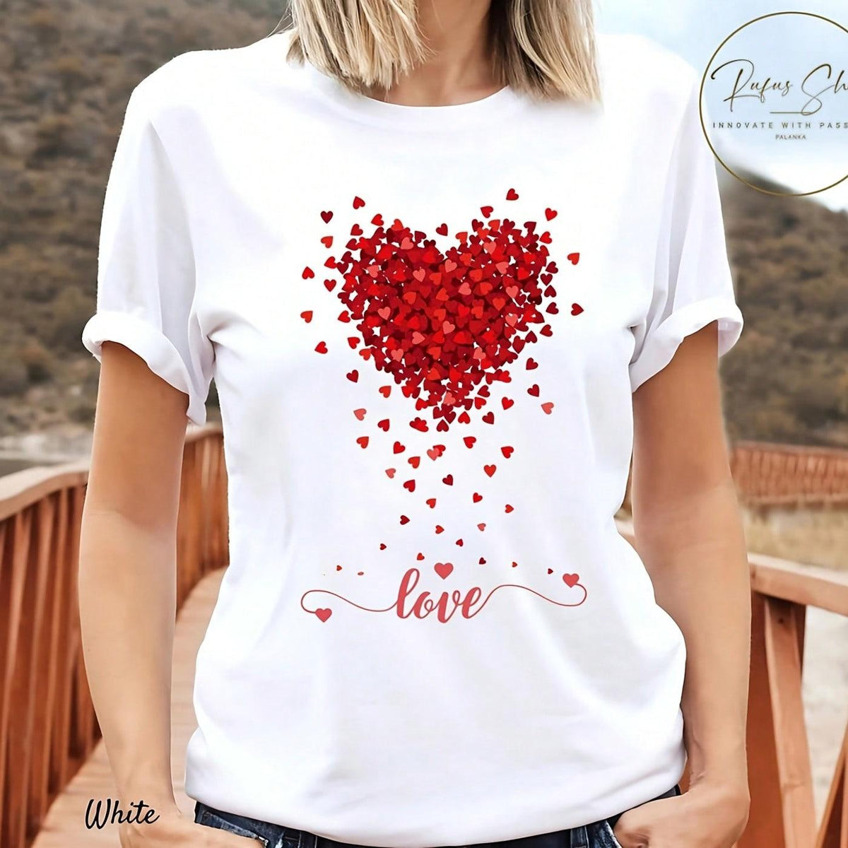 Double Heart Shirt, Love Shirt, Heart Tee, Teacher Gift Shirt, Valentine Heart Tee, Valentines Day Shirt, Heart-Shaped Love T-Shirt