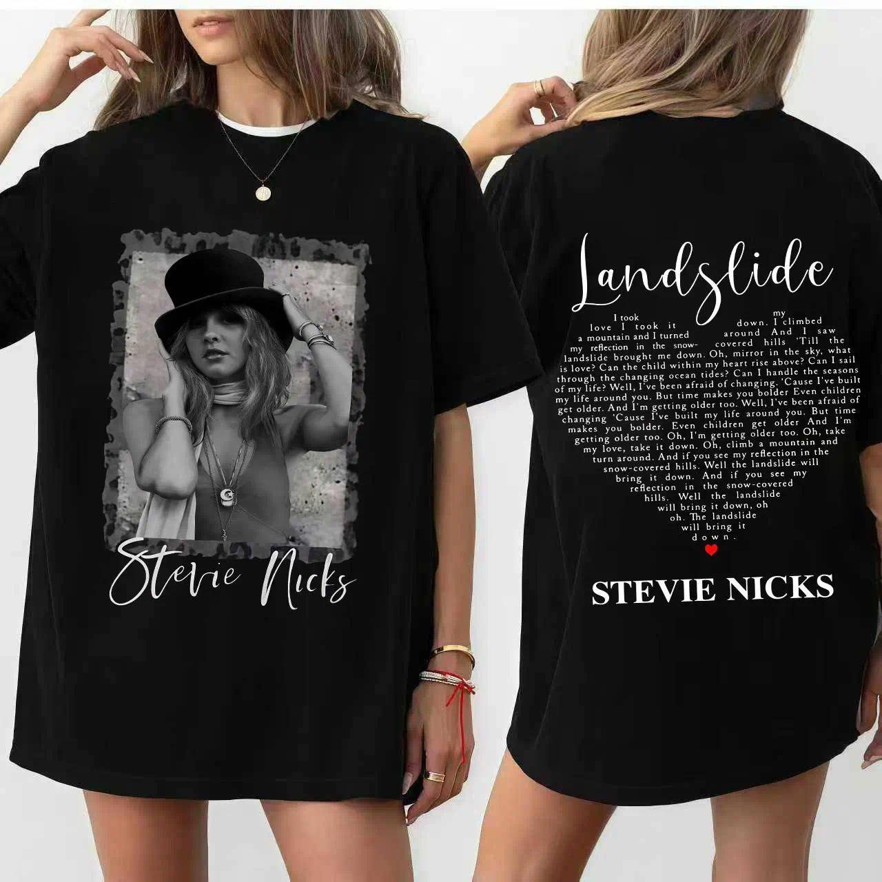 Vintage Stevie Nicks  2 Side Unisex Tshirt Hollywood, Don't Be A Lady Be A Legend Shirt, Retro 90s Stevie Nick Tour Shirt, Gift for Men for Woman