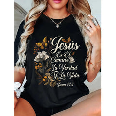 100% Cotton Christian Spanish Español Cristianos Religious Jesus God T-Shirt