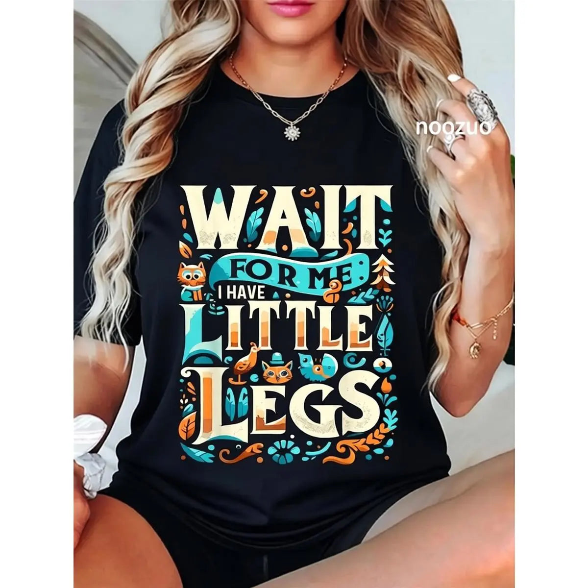 100% Cotton Wait For Me I Have Little Legs Shirt Funny Short Person T-Shirt