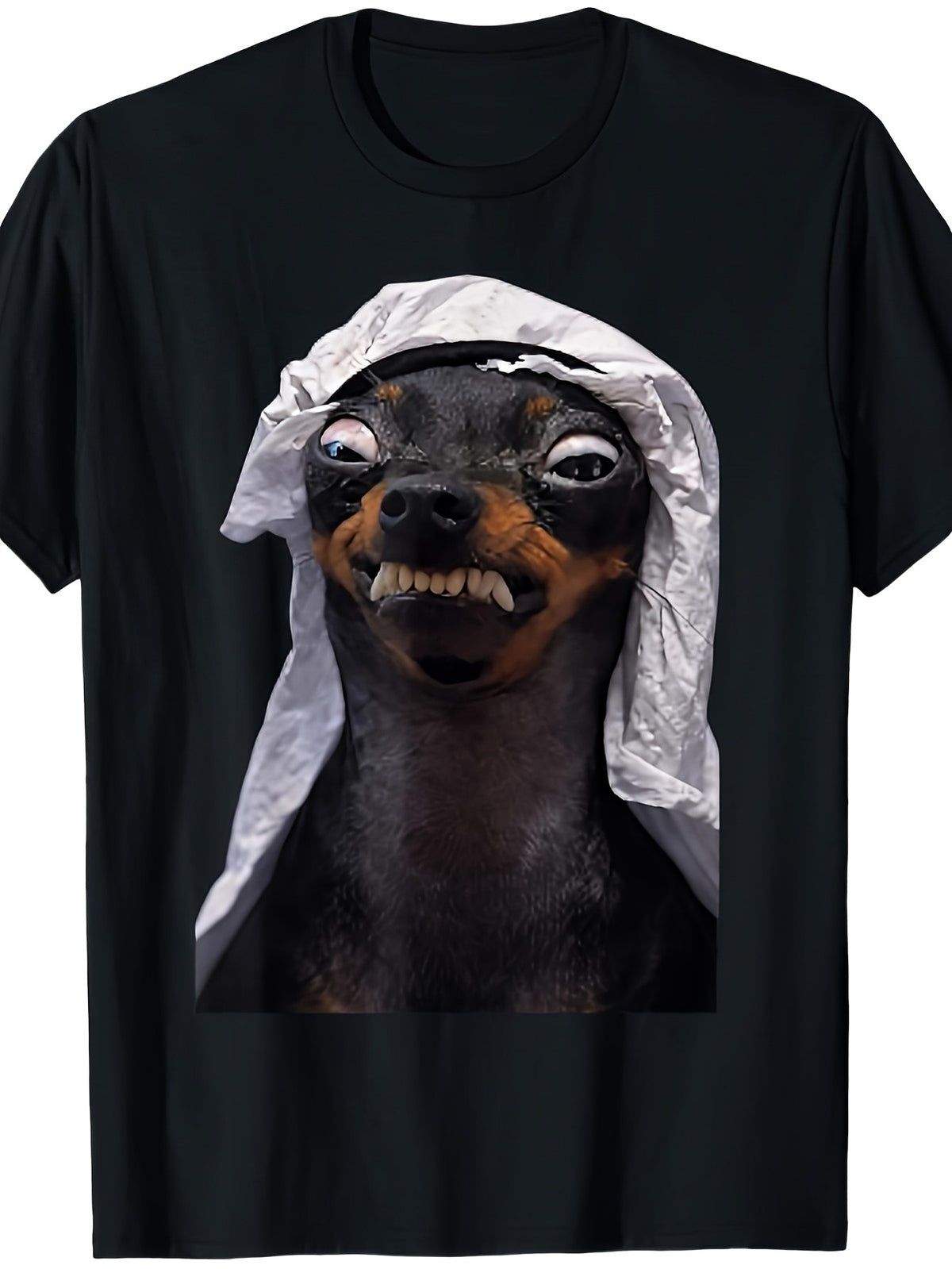 Men's & Unisex Angry Chihuahua Dog Face T-Shirt