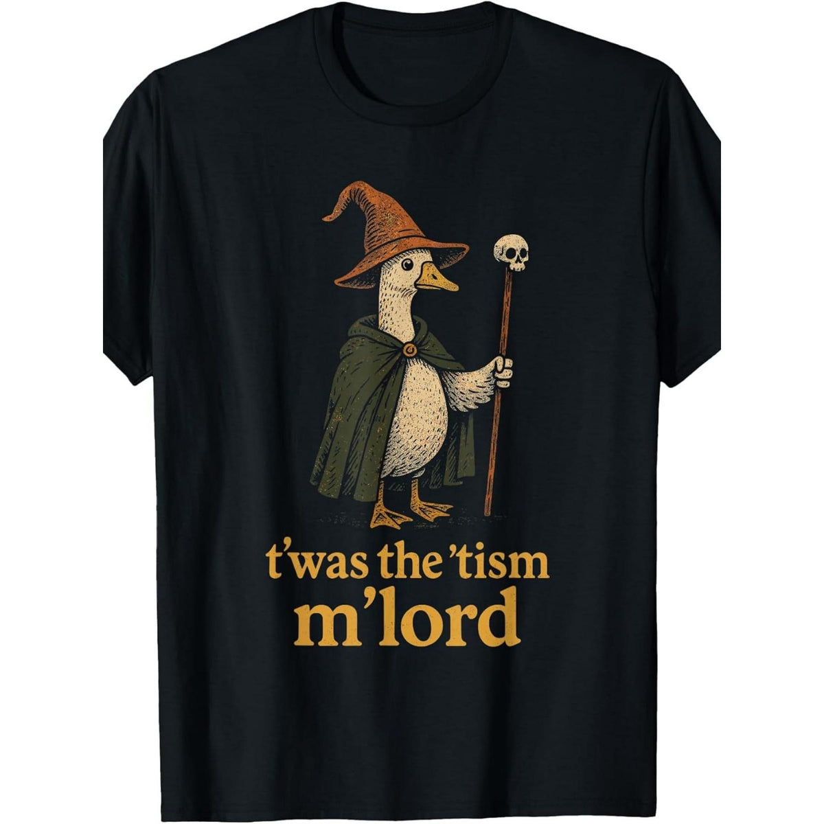 Funny Meme TWAS The Tism M Lord Silly Goose Graphic Kids T Shirtfashion Boutique T Shirt Casual WearPattern Print Crew Neck T Shirt Gift