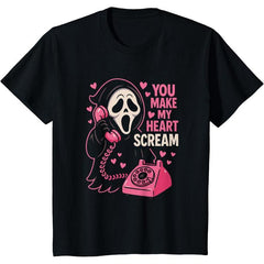 Cute Creepy Horror Make My Heart Scream Valentine’s Day T-Shirt