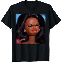 Angry Disgusted Black Doll Face Meme Reaction Meme Funny T-Shirt