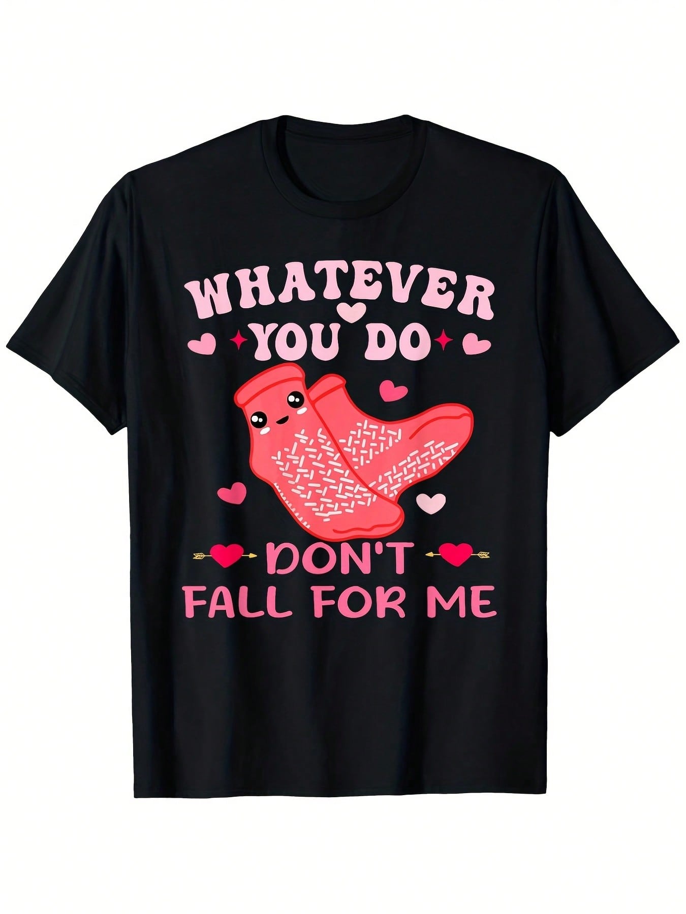 Nurse Valentine Dont Fall For Me Print Cotton Short Sleeve Tee Unisex Crew Neck Top