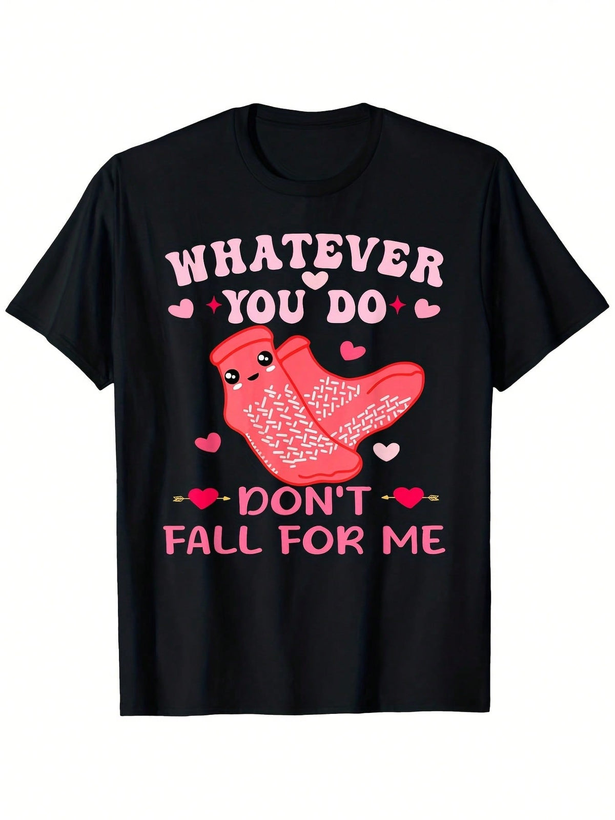 Nurse Valentine Dont Fall For Me Print Cotton Short Sleeve Tee Unisex Crew Neck Top