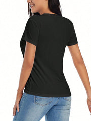 I Am Proof That God Answers Prayers Christian Print Tee Crew Neck Top