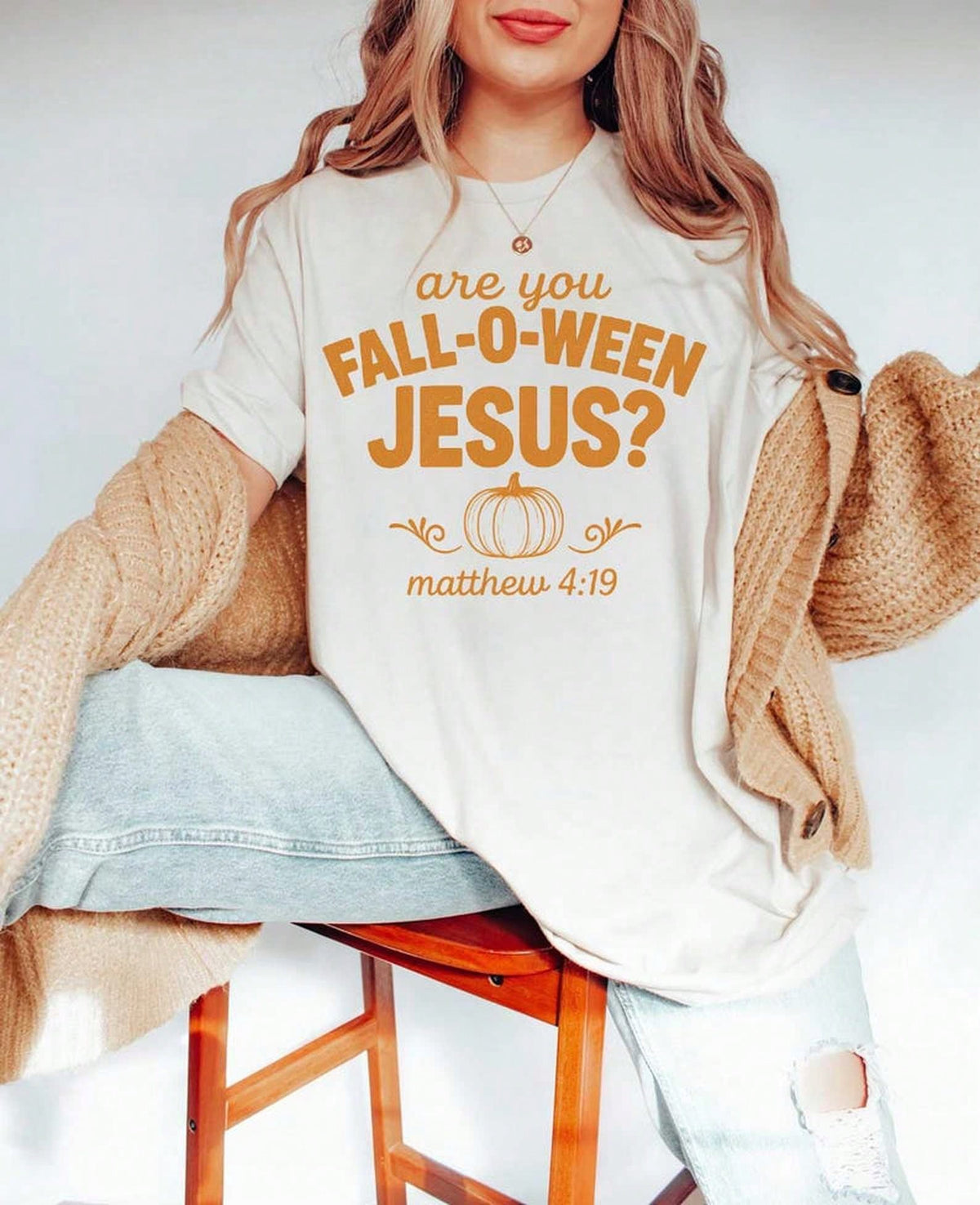 Clothes For WomenRetro Fall Religious TShirt, Are You Fall-O-Ween Jesus, Womens Christian Shirt, Follow Jesus TShirt, Bible Matthew TShirt