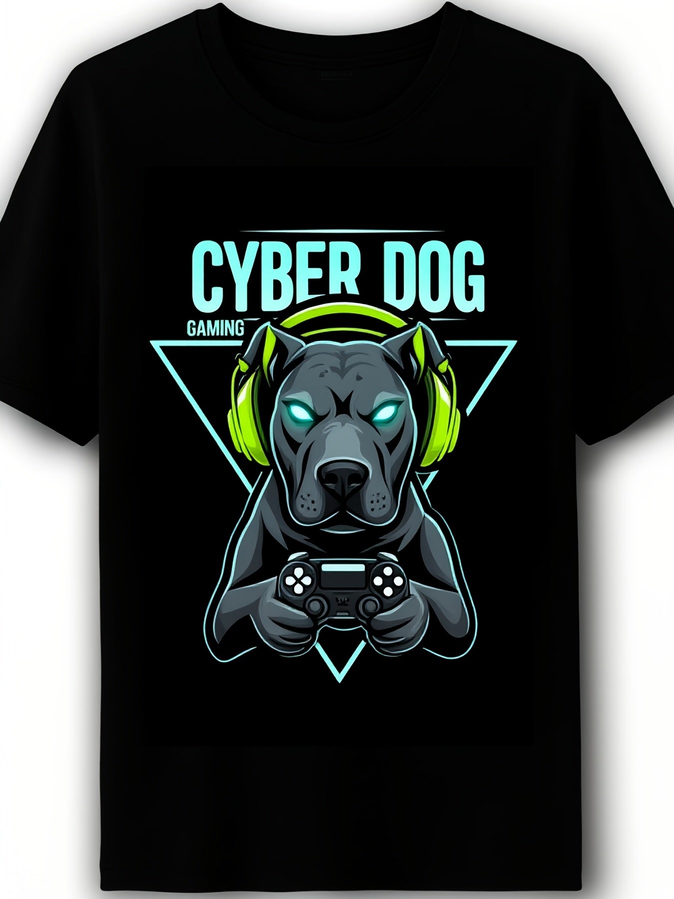 Cyber Dog Gaming Tee Mens T Shirt