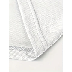 Men's Modern Geometric Triangle Pattern T-Shirt - White & Black Contrast Casual Crewneck Tee - Breathable Everyday Summer Shirt For Office Outings - Machine Washable Adult Men's Top