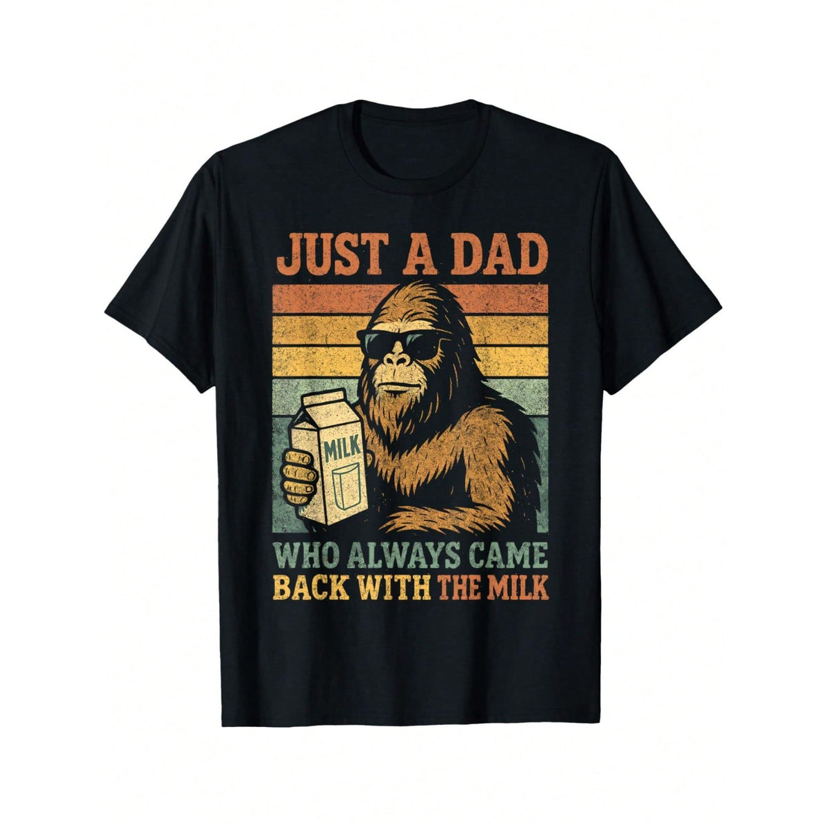 Papa Just A Dad Who Always Came Back With The Milk T-Shirt