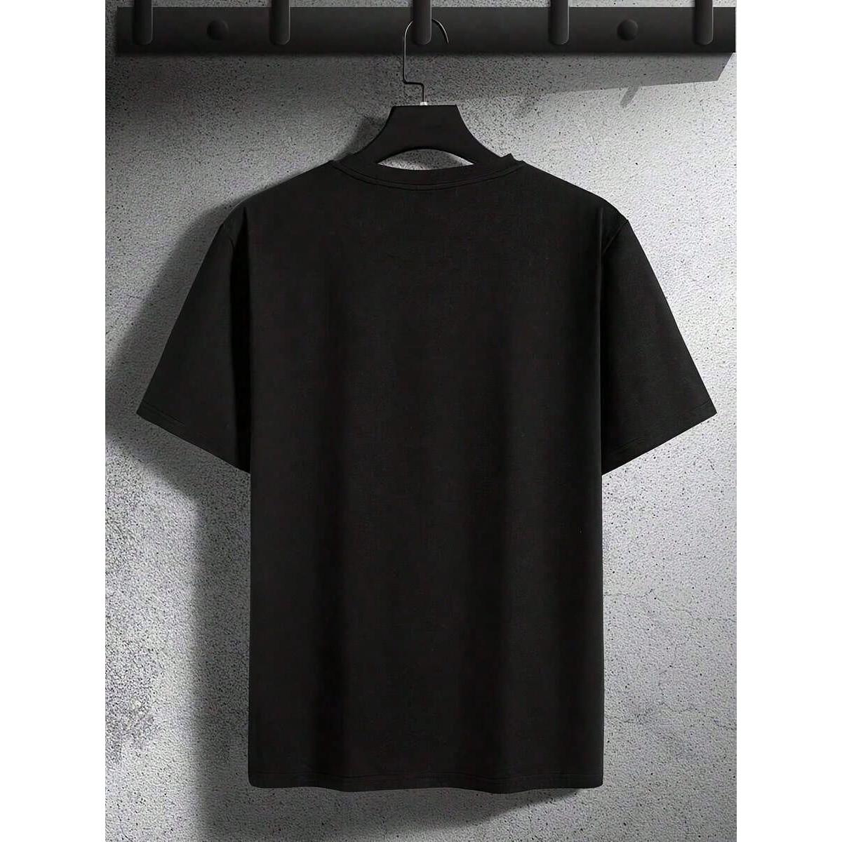 Mysterious Black Cat Graphic T-Shirt | Relaxed Fit Casual Tee, Short Sleeve Crewneck for Everyday Wear