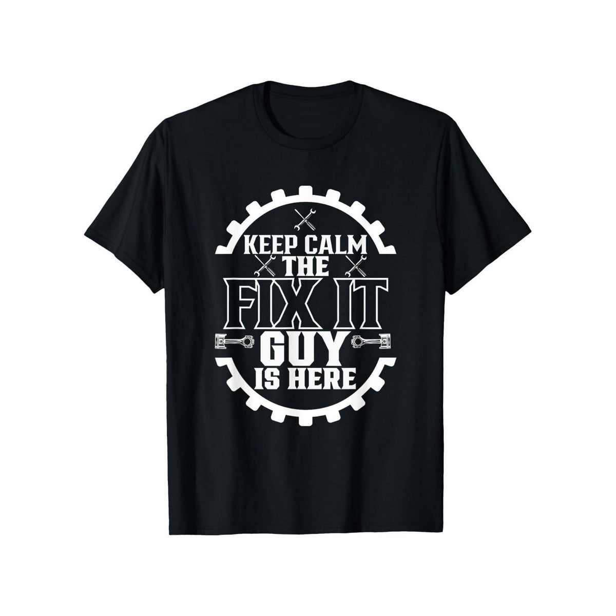 Humorous Handyman T-Shirt for Men - Stay Relaxed, The Repair Expert Has Arrived - Mechanic Tool Design Tee - Sturdy Shirt for Tasks And Home Fixes - Perfect Gift for Construction Workers, Electricians