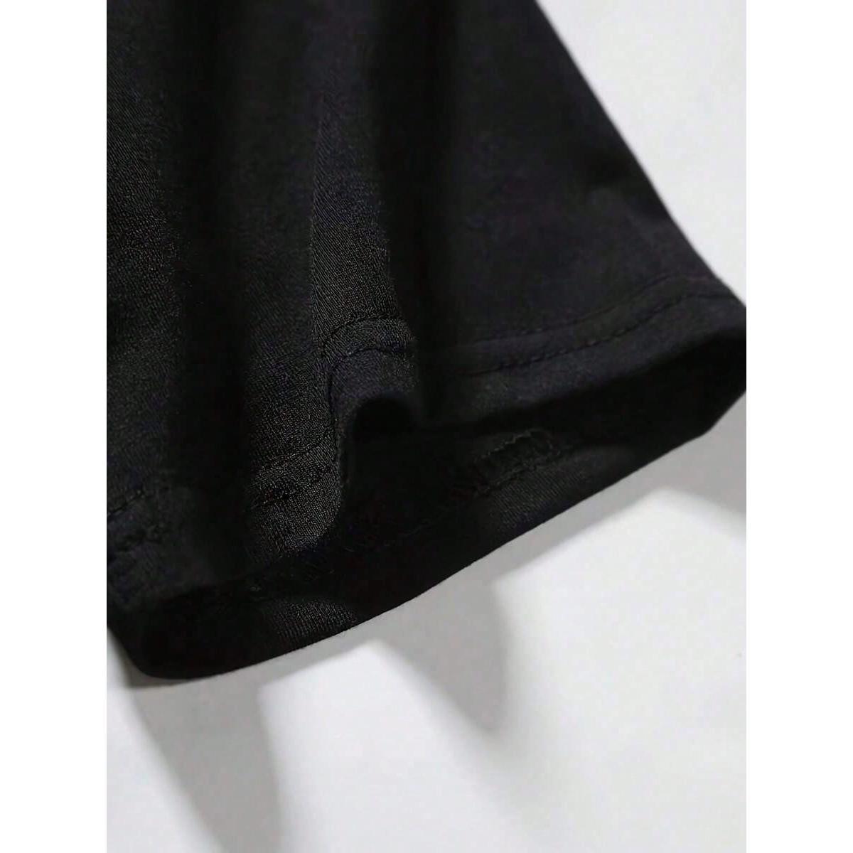 Mysterious Black Cat Graphic T-Shirt | Relaxed Fit Casual Tee, Short Sleeve Crewneck for Everyday Wear