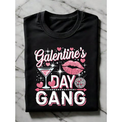 Galentine's Gang T-Shirt, Girls Galentine Crew Shirt, Friends Valentine Matching Tee, Women Valentines Gift, Galentine Group Short Sleeves Shirt TF3085