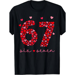 Valentine's Day 67 Terrier 67 Valentine's Day Love Fun T-shirt Local warehouse delivery Men's T-shirt Men's T-shirt Christian theme shirt Rock T-shirt Men's clothing