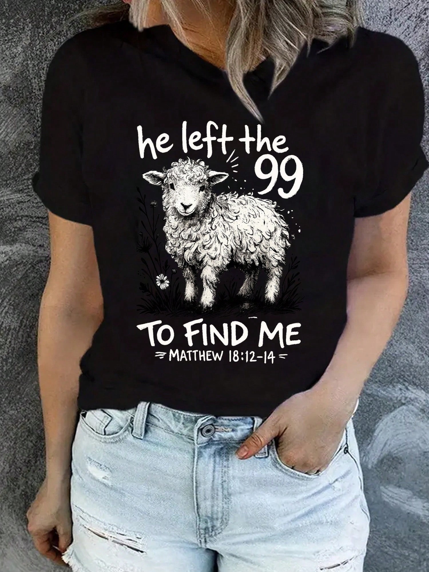 He Left Behind Those Ninety-Nine Christian T-Shirts-T-Shirts, Funny Tees