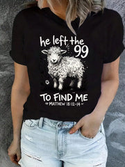 He Left Behind Those Ninety-Nine Christian T-Shirts-T-Shirts, Funny Tees