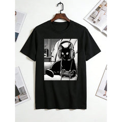 G     U  E  S  S  What I Need Graphic Cotton T-Shirt - Unisex Casual Round Neck Short Sleeve Tee, Soft & Breathable 100% Cotton, Loose Fit, S-XXXL, Black With White Print, Perfect For Casual Attire
