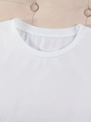 The Short - Sleeved T - Shirt, Printed with "CHAMPAGNE Please", Exudes French Elegance and Bourgeois Sentiment. Paired with Jeans and Small Shoes, It Can Create a French - Style Elegant Atmosphere.