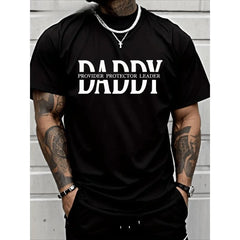 Daddy Husband Protector Hero Father's Day T-Shirt (Single Piece)100% Cotton Comfy T-Shirt