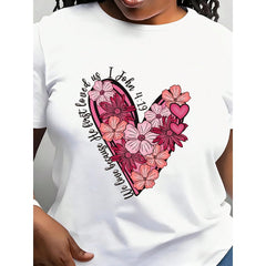 John 419 Christian Valentines Day T-Shirt Women Christian T-Shirts Christian Gift Jesus Lover T-Shirts Gifts For Her Valentines Tops And T-Shirts