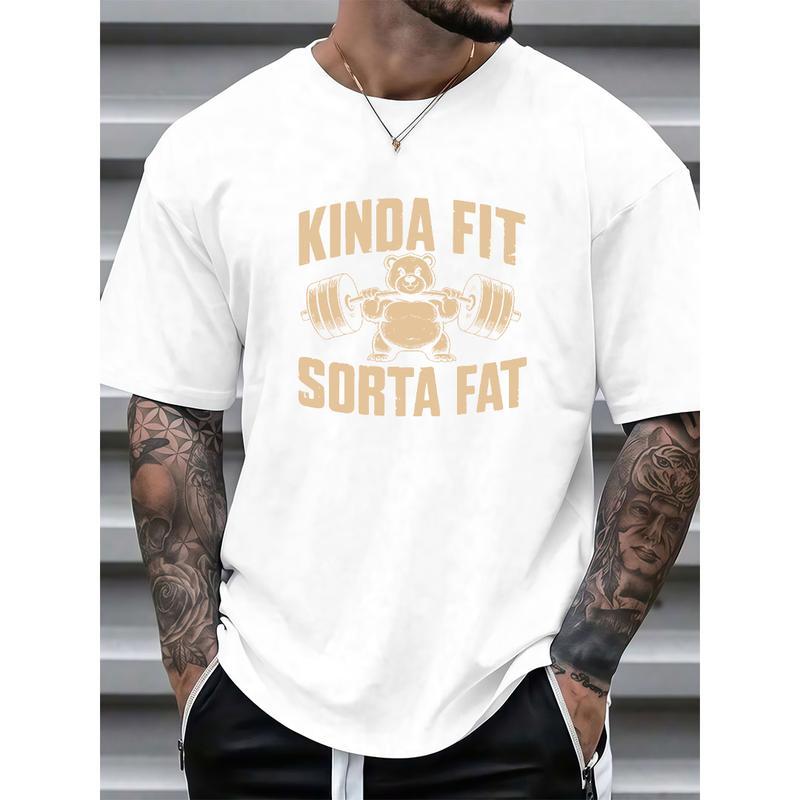 Funny Weightlifting Bear Tee – 100% Cotton Heavyweight Oversized Gym Shirt