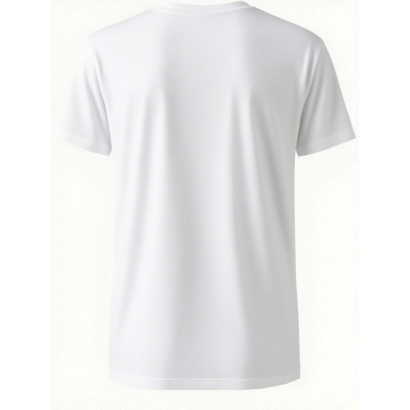 Men's Viral Social Media Minimal Art Funny Graphic T-Shirt Men's Casual TikTok Trend Simple Cartoon Humor T-Shirt