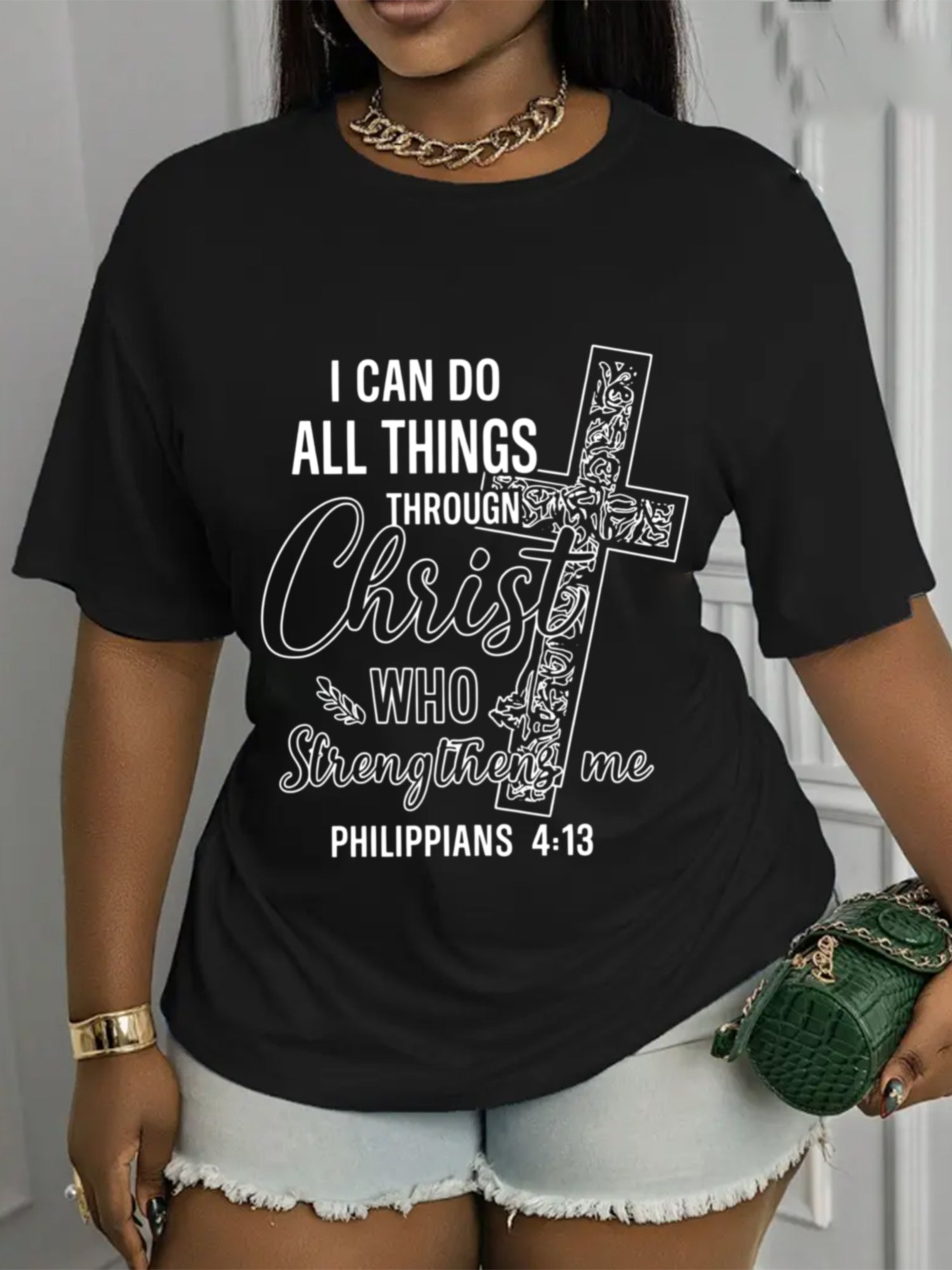 Philippians 4:13 T-Shirt I Can Do All Things Through Christ Tee