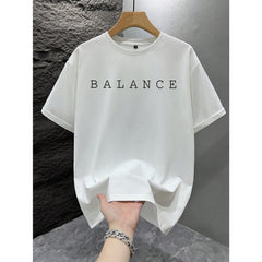 1pc Men's Fashionable Printed Loose Fit Short Sleeve T-Shirt | Exquisite Design | Essential For Summer | Easy To Match, Showcasing Your Style