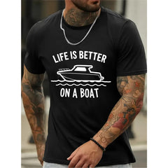 Men's T-shirt, Men's T-shirt, Men's Sports T-shirt, Printed T-shirt, Pattern T-shirt, Casual Style Summer T-shirt